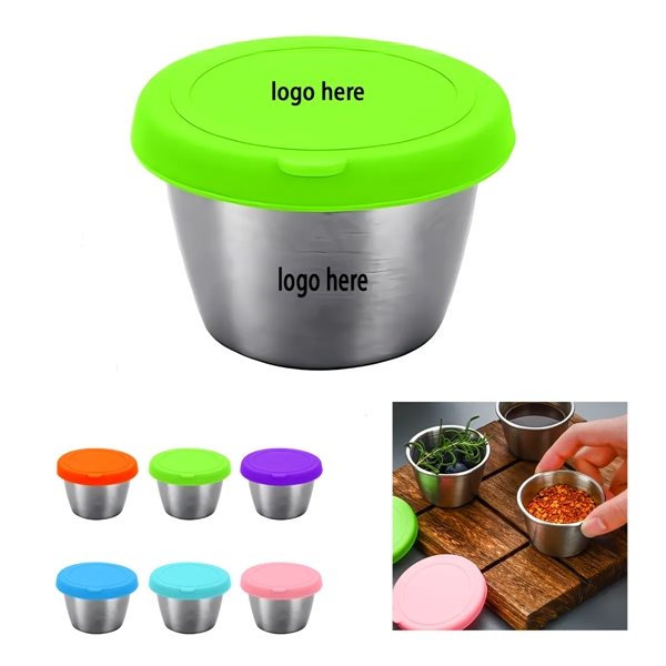 Stainless Steel Spice Cup With Silicone Lid