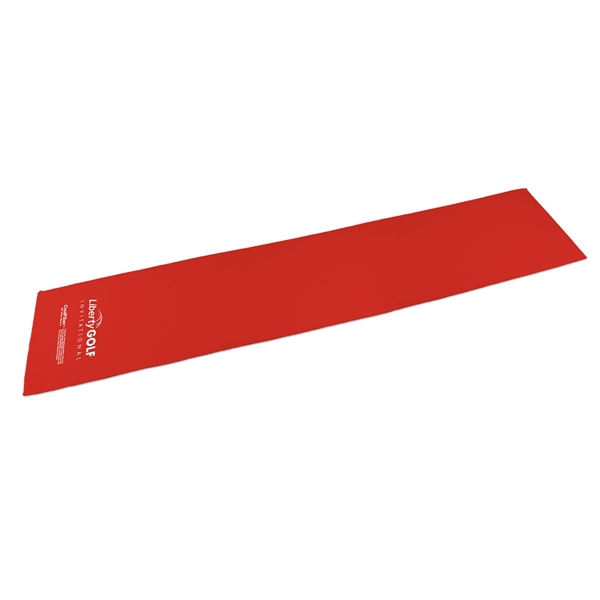 1-Color 7" x 33" CoolFiber™ Cooling Towel 1 Location Print