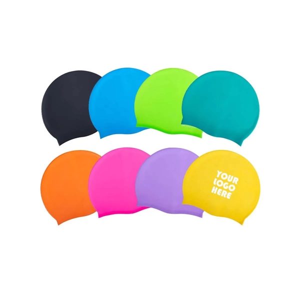 Personalized Solid Color Quick-Drying Swimming Cap