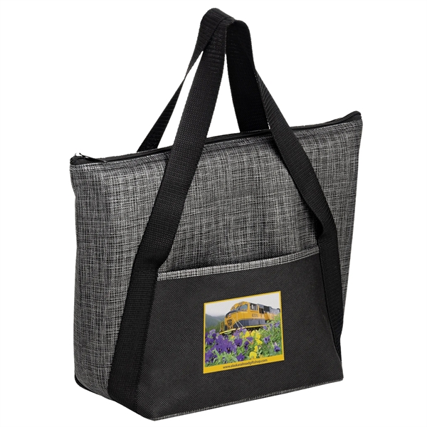 Insulated Tweed Look Non-Woven Tote Bag - Color Evolution
