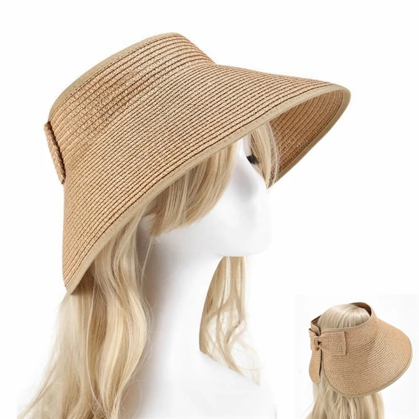 Women Foldable Visor Wide Brim Sun Hat