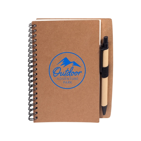 Prime Line Stone Paper Spiral Notebook With Pen Combo