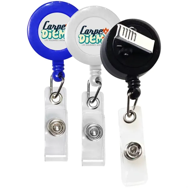 Retractable Badge Reel with Rotating Bulldog Clip