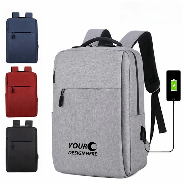 Travel Laptop Backpack With USB Charging Port