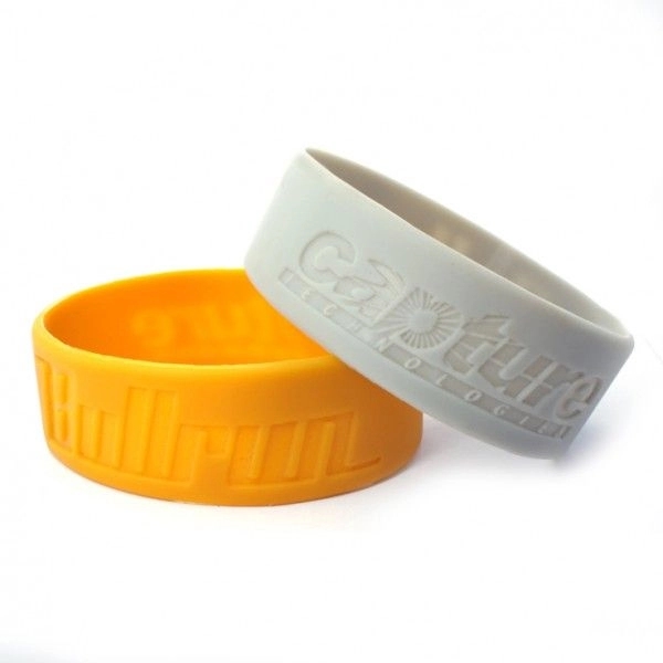 3/4" wide Silicone Wristband