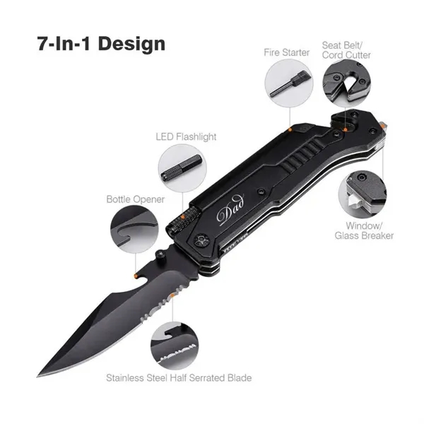 7 In 1 Multifunctional Outdoor Folding Knife