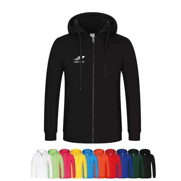 Polyester Flexiprint Custom Hoodie With Zipper