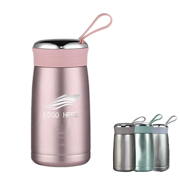 Stainless Swirl 8.5oz Insulated Twist-Cap Bottle