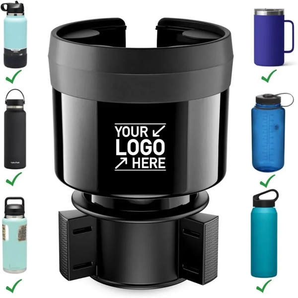 Car Cup Holder Expander Organizer with Adjustable Base
