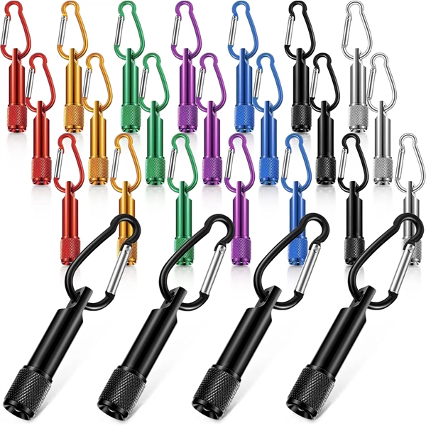 Customizable Camping Mini Keychain Flashlight With Carabiner