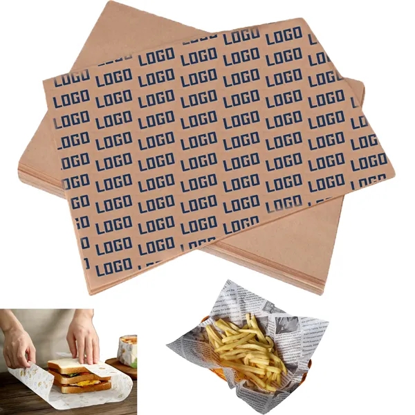 Oil Proof Food Burger Paper MOQ1000pcs
