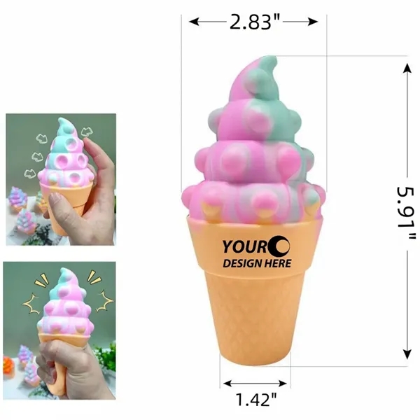 Ice Cream Shaped Squeeze Toy Stress Reliever