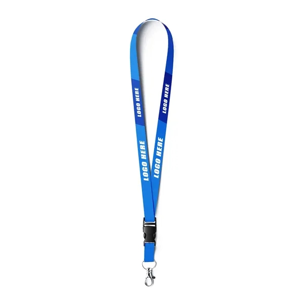 MOQ 50 1" Full Color Nylon Lanyards With Buckle Release