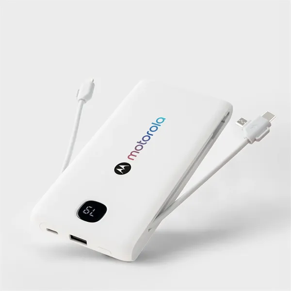 Zenith 10,000 mAh Power Bank with Retractable AC Wall Plug