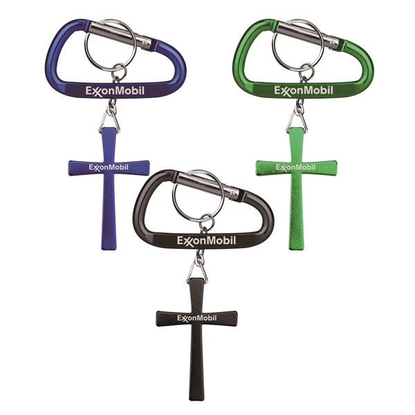 Cross shape key holder with Carabiner