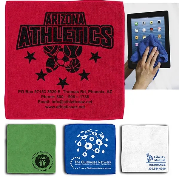Recycled RPET 300GSM Heavy Duty Microfiber - 12" W X 12" H