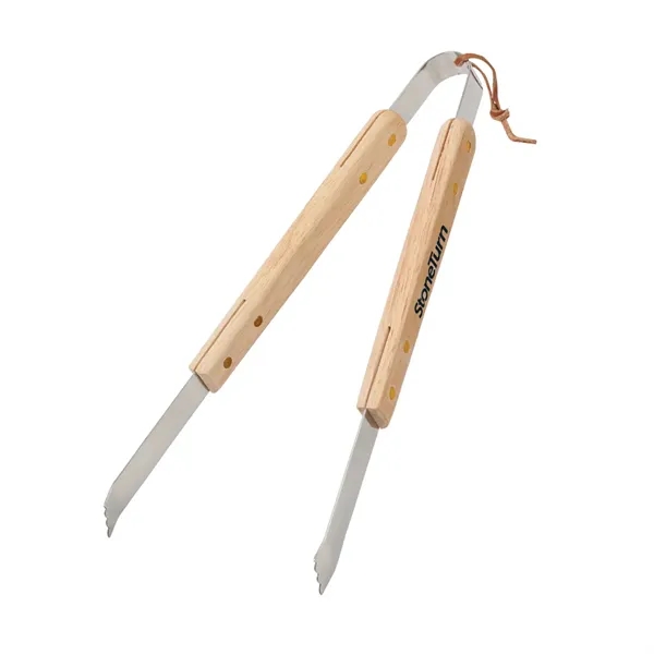 Deluxe Wood Handle BBQ Collection - Tongs