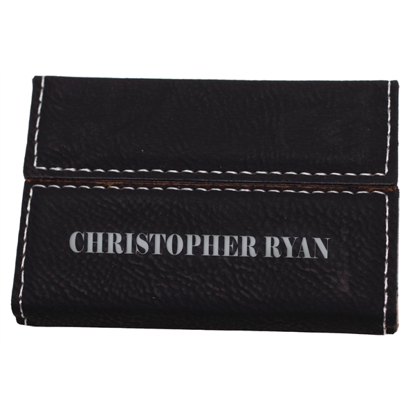 Black Leatherette Business Card Case