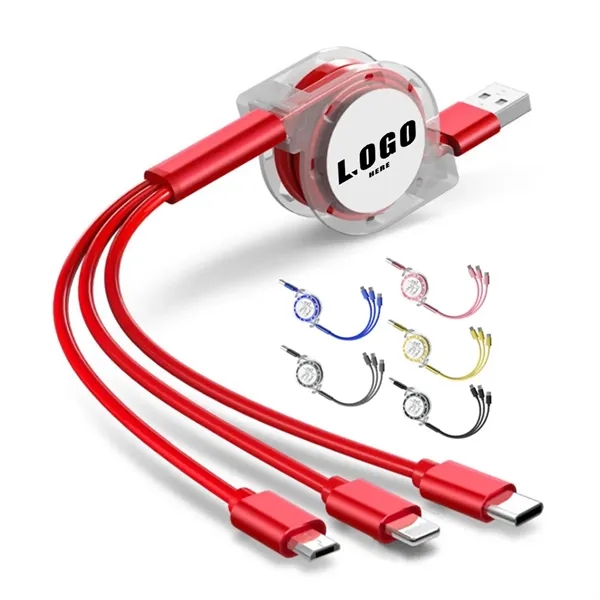 3-in-1 Multifunctional Retractable Charging Cable