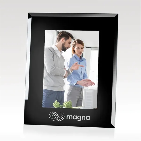 Black Glass Photo Frame