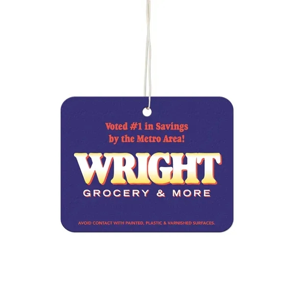 Horizontal Rectangle (Round Corners) Shaped Air Fresheners