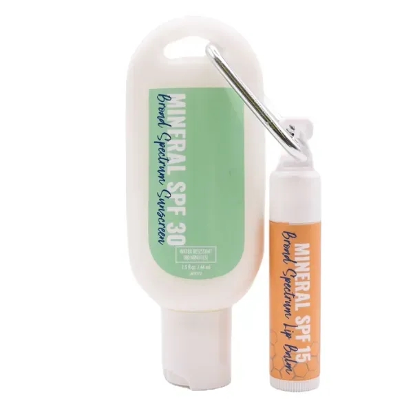 Mineral Sunscreen Tottle with Lip Balm Combo