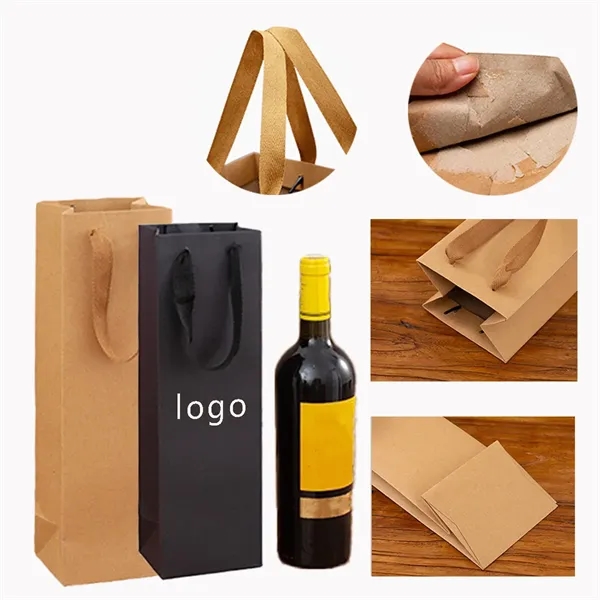 Black Cowhide Single Thickened Red Wine Tote Bag