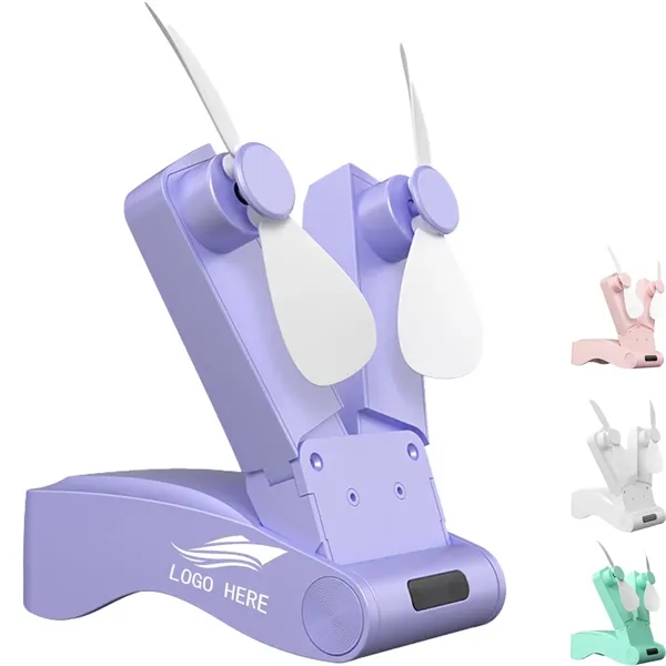 Custom Handheld Portable Double-Headed Folding Fan