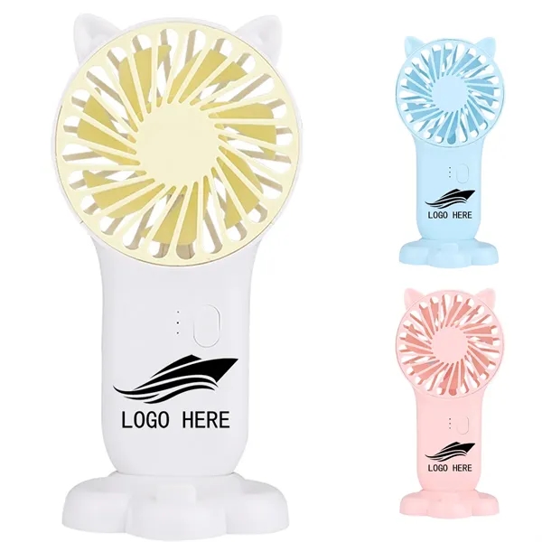 Custom Mini Usb Rechargeable Foldable Handheld Desk Fan