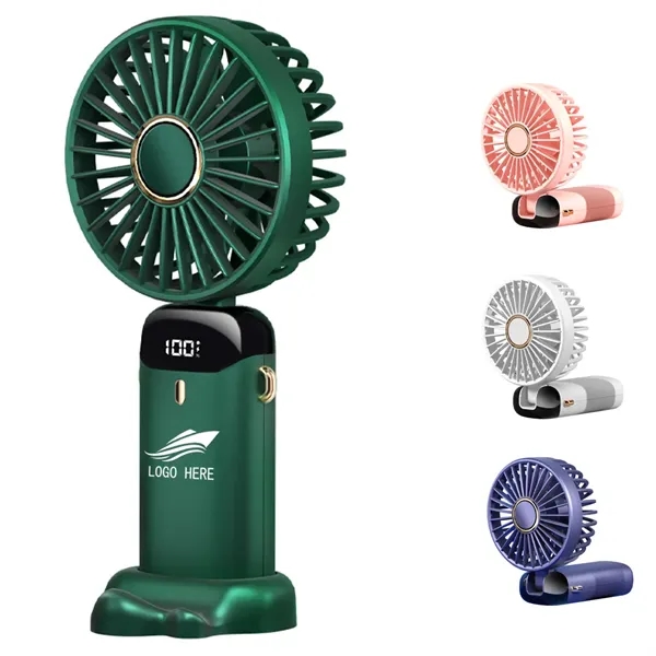 Custom Mini USB Rechargeable Foldable Handheld Desk Fan