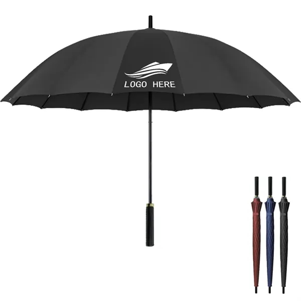 Custom Advertising Auto Open Straight Golf Umbrella