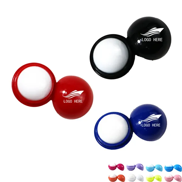 Customizable Round Ball Shape Lip Balm