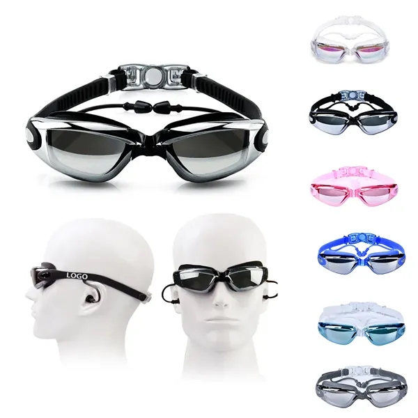 Swimming Goggles With Attached Ear Plugs