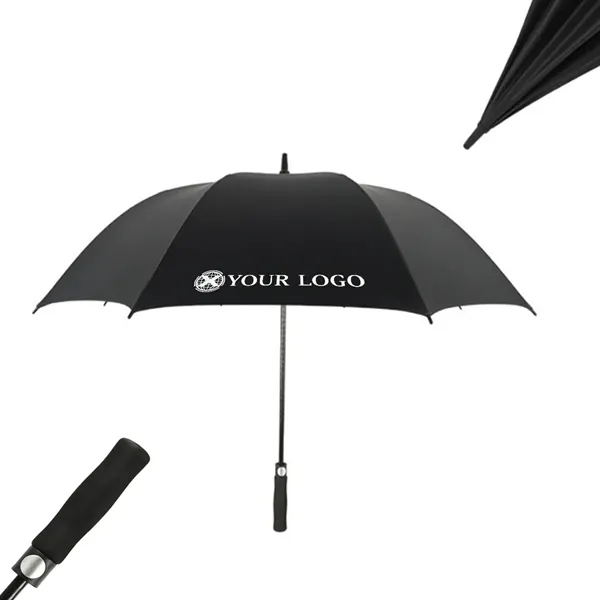 50 MOQ Straight Handle Oversize Windproof Golf Umbrella