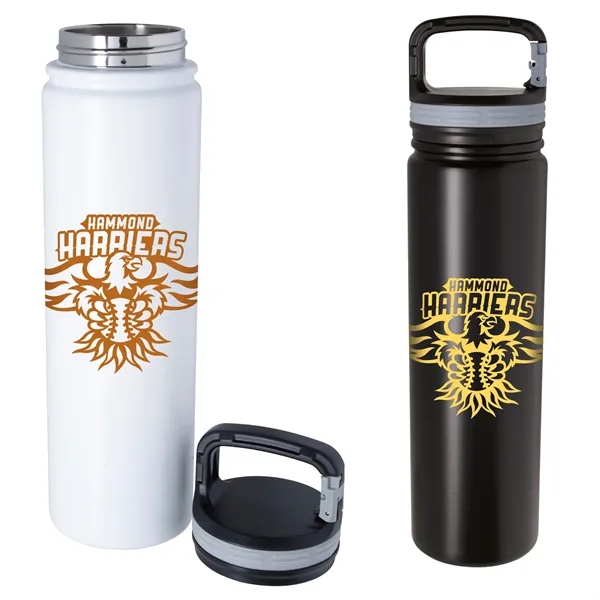 Vacuum Insulated Bottle with Carabiner Lid-26 oz.