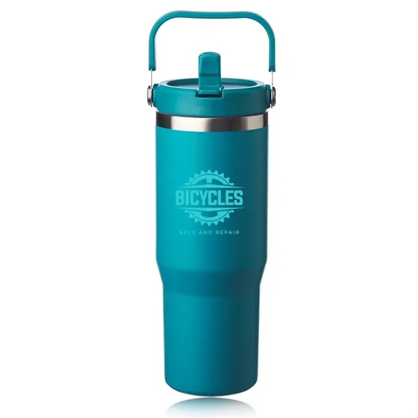 30 oz. Bronx Stainless Travel Mug with Carrying Handle