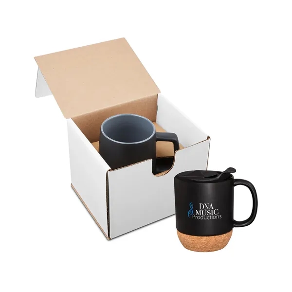 Prime Line 14oz Ceramic Mug With Cork Base In Mailer