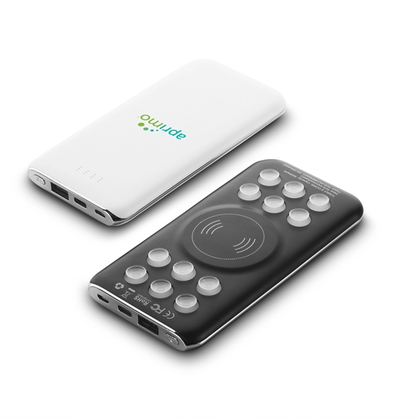 Suction cup 5000 mAh wireless charger power bank