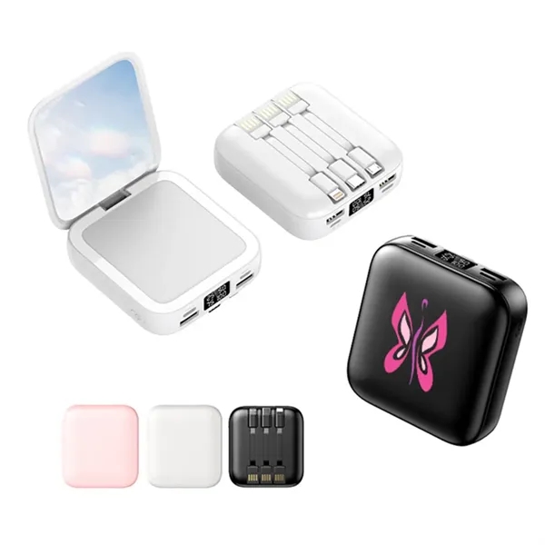Small Portable 5000mAh Mirror Power Bank