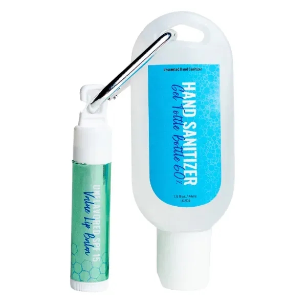 Value Hand Sanitizer Tottle with Lip Balm Combo