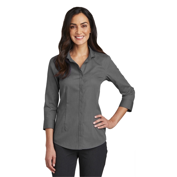 Red House Ladies 3/4-Sleeve Nailhead Non-Iron Shirt