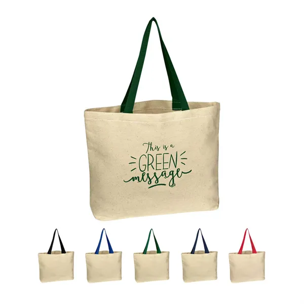 Natural Cotton Canvas Tote Bag