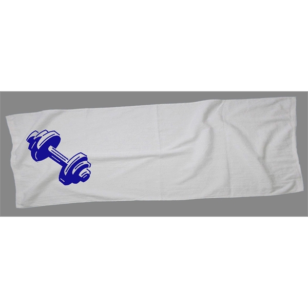 Sport Towel Hemmed 12" X 44"- White