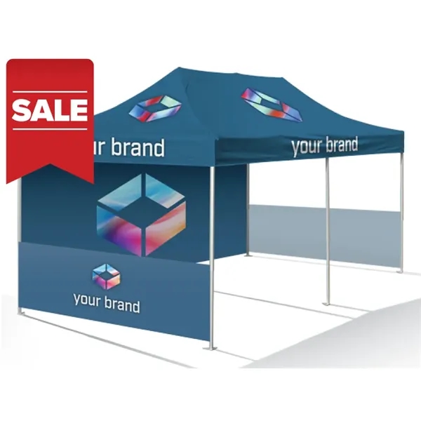 10'x20' Expo Package with Printed Top, Wall and Rail skirts