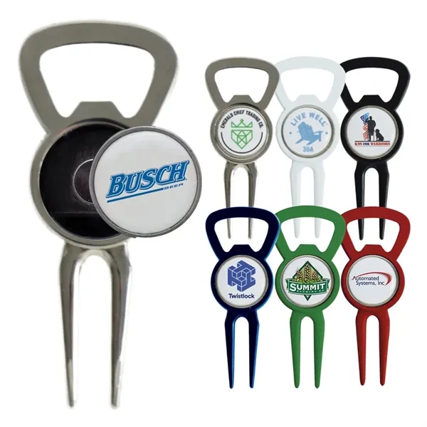 Golf Divot Tool Bottle Opener Ball Marker