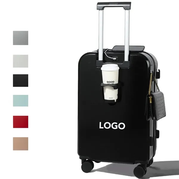 Small Luggage With Cup Holder and Lock