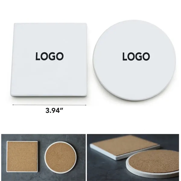 Absorbent Ceramic Stone Coaster
