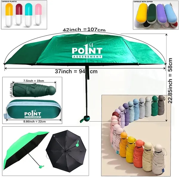 Portable Travel Ultra Mini Pocket Capsule Umbrella
