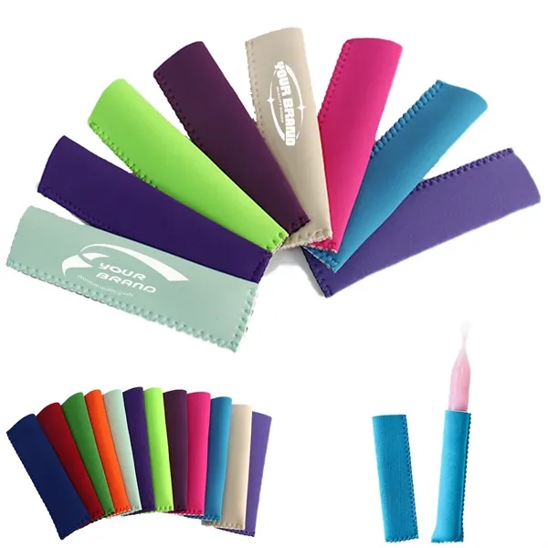 Ice Pop Neoprene Insulator Freezer Popsicle Holder Sleeves