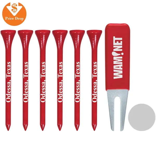 6 Tall Golf Tees/1 Rsgt /1 Pm19 Packaged